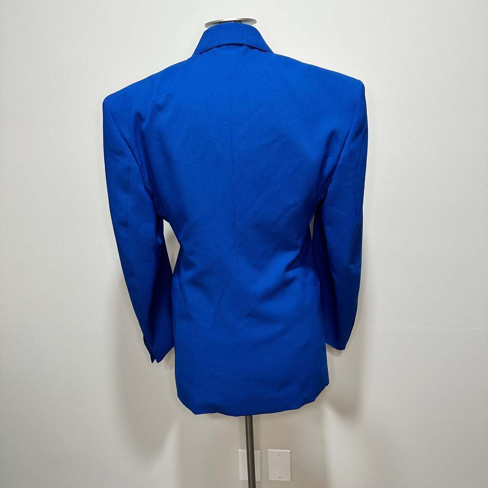 Zoot Suit Vintage Blue Double Breasted Blazer, Custom Unisex - Picture 3 of 9
